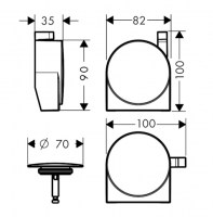 SET EMBELLECEDOR EXAFILL HANSGROHE